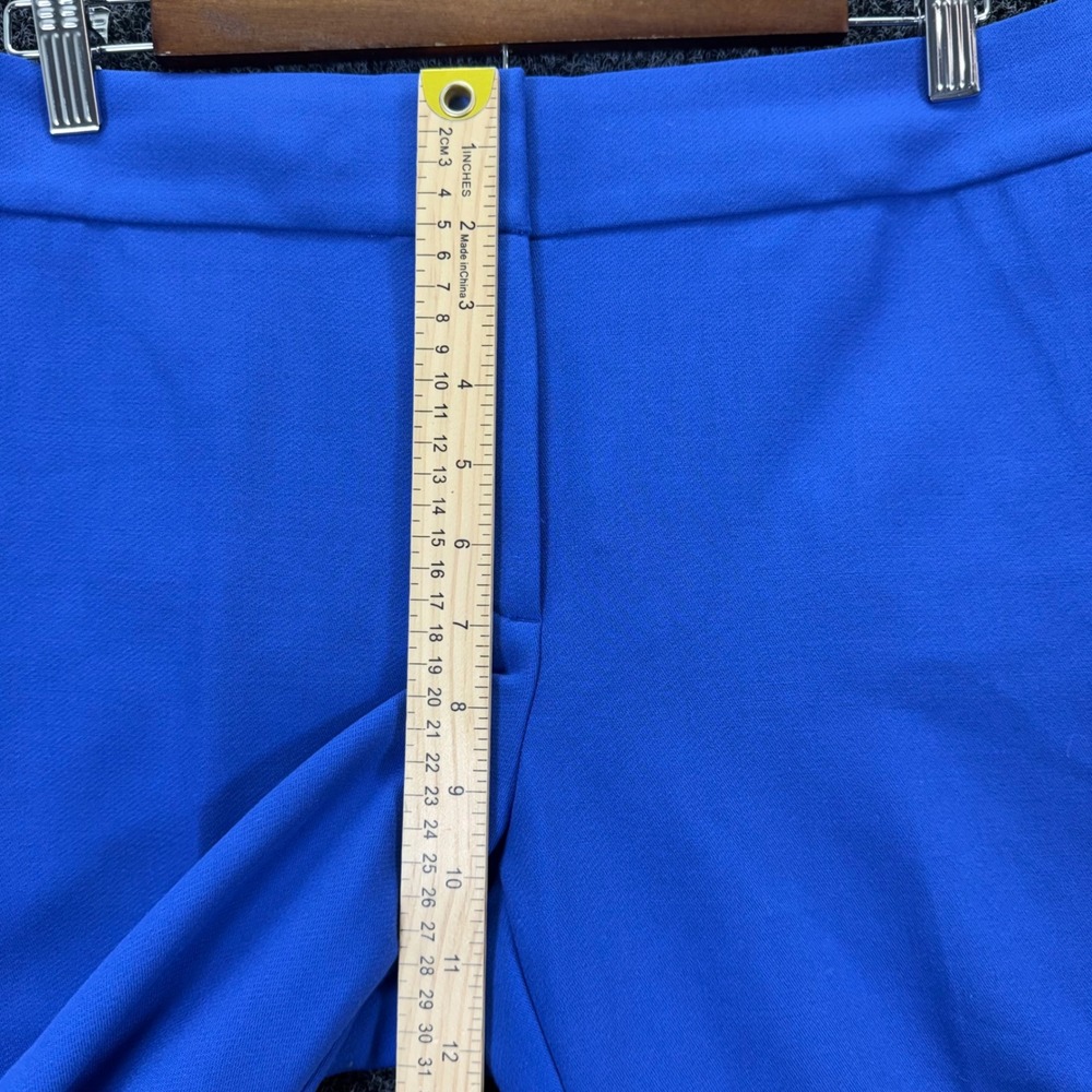 Loft Marisa Fit Dress Pants Womens 6 Cobalt Blue Straight Leg Trousers Office - Picture 6 of 8